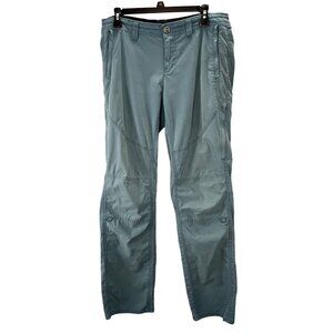 Kuhl Spire Roll Up Pants size 12 Reg Women Teal Aqua Blue Adjustable Length